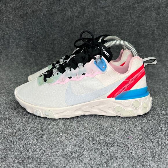 Nike React Element 55 Shoes Women's Size 7.5 Hero Blue Athletic Training Sneaker - Picture 5 of 13